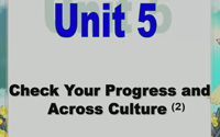 八年级英语下册Unit 5 Memories. Check Your Progress and Across Culture