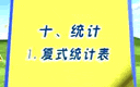 五年级数学上册第十课《复式统计表》