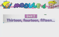 三年级下册英语Module4 Unit 2《Thirteen, fourteen,fifteen》（1）