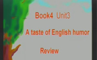 高中英语必修四复习课Unit 3 A Taste of English Humour