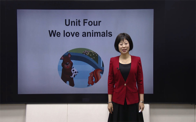 三年級英語上冊Unit 4 We love animals   Period 1